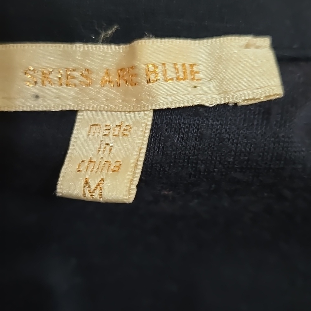 Skies Are Blue mbroidered Navy Dress Sz M - Picture 6 of 6